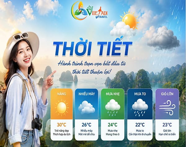 Dự báo thời tiết du lịch mùa đông